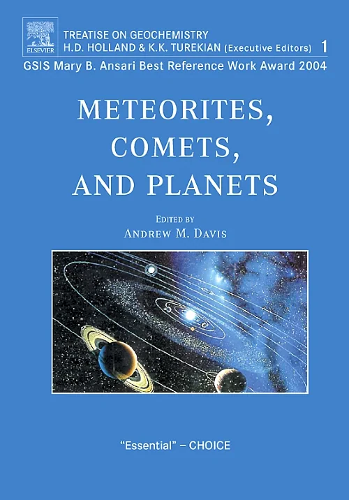 Coperta cărții "Meteorites, Comets, and Planets" de autor necunoscut
