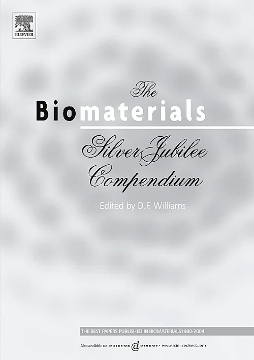 Coperta cărții "The Biomaterials: Silver Jubilee Compendium" de autor necunoscut