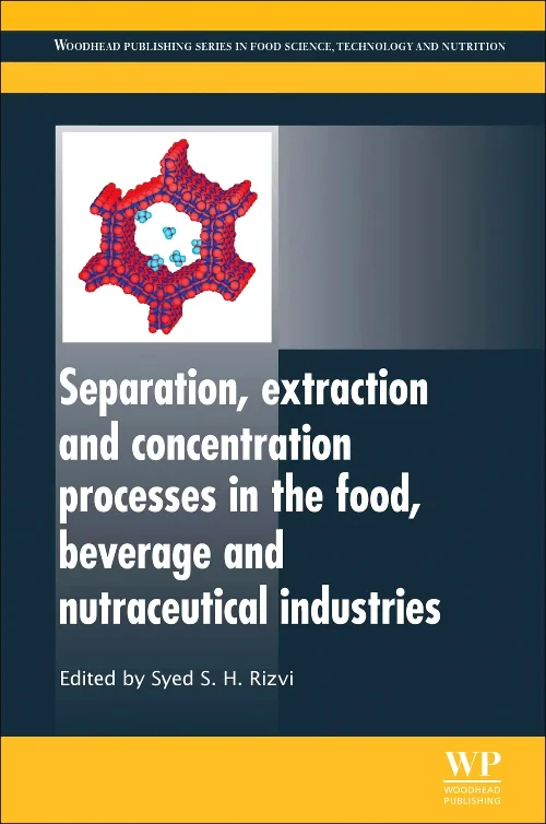 Coperta cărții "Separation, Extraction and Concentration Processes in the Food, Beverage and Nutraceutical Industries" de autor necunoscut