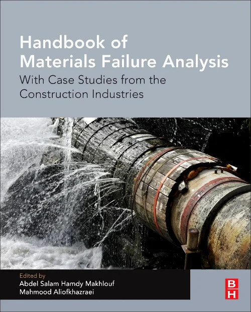 Coperta cărții "Handbook of Materials Failure Analysis With Case Studies from the Construction Industries" de autor necunoscut