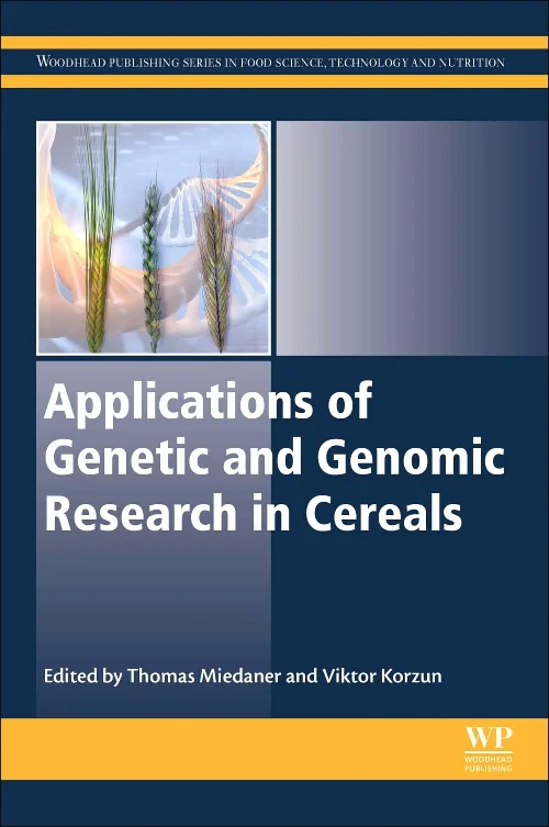 Coperta cărții "Applications of Genetic and Genomic Research in Cereals" de autor necunoscut