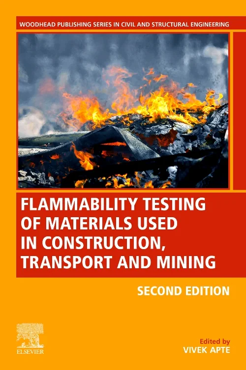 Coperta cărții "Flammability Testing of Materials Used in Construction, Transport, and Mining" de autor necunoscut
