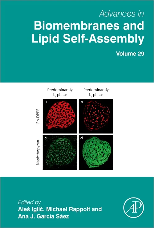 Coperta cărții "Advances in Biomembranes and Lipid Self-Assembly" de autor necunoscut