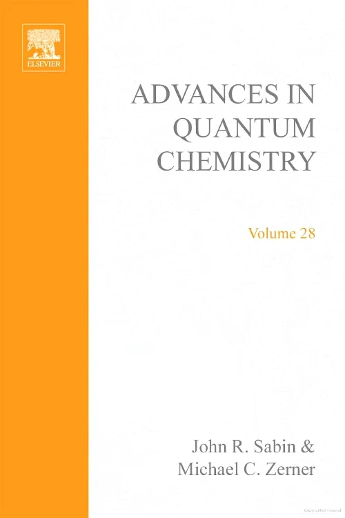 Coperta cărții "Advances in Quantum Chemistry" de autor necunoscut
