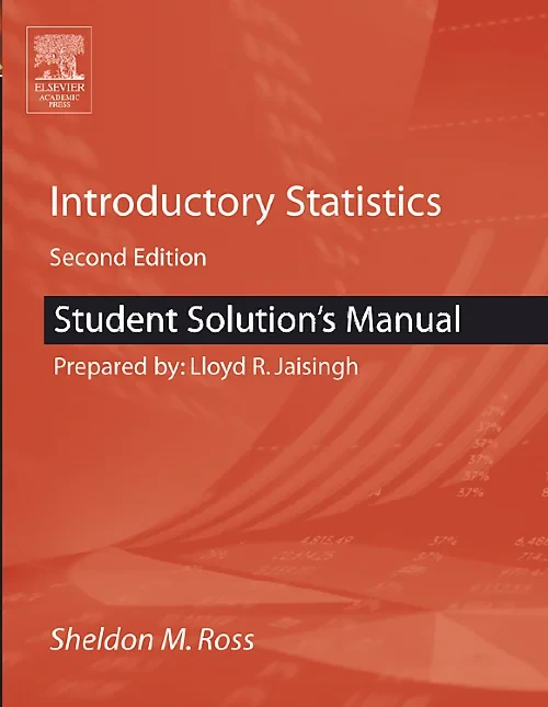Coperta cărții "Student Solutions Manual for Introductory Statistics" de autor necunoscut