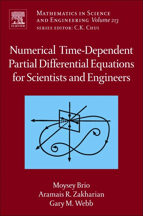 Coperta cărții "Numerical Time-Dependent Partial Differential Equations for Scientists and Engineers" de autor necunoscut
