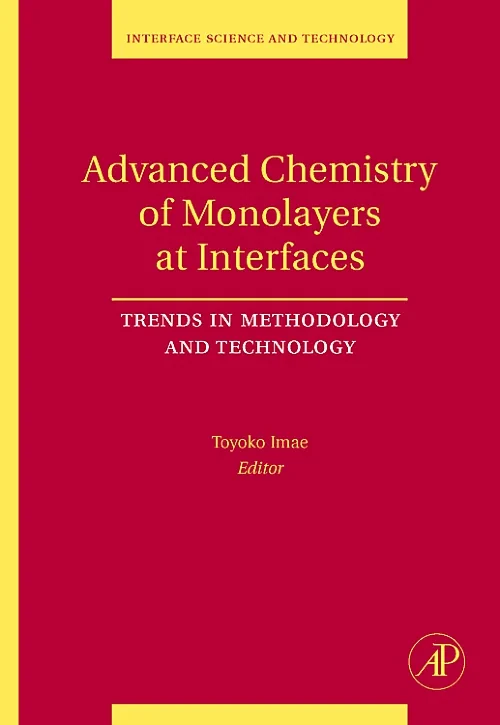 Coperta cărții "Advanced Chemistry of Monolayers at Interfaces" de autor necunoscut