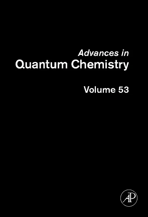 Coperta cărții "Advances in Quantum Chemistry" de autor necunoscut