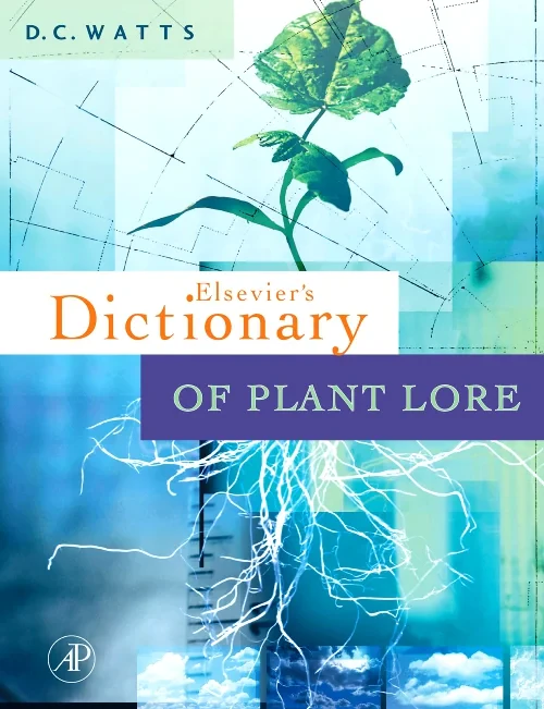 Coperta cărții "Dictionary of Plant Lore" de autor necunoscut
