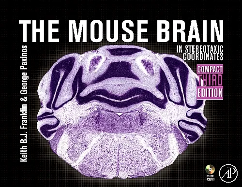 Coperta cărții "The Mouse Brain in Stereotaxic Coordinates, Compact" de autor necunoscut