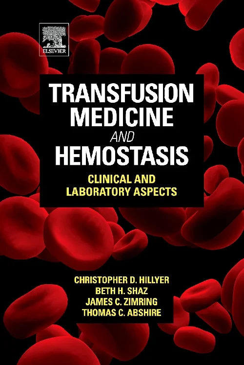 Coperta cărții "Transfusion Medicine and Hemostasis" de autor necunoscut