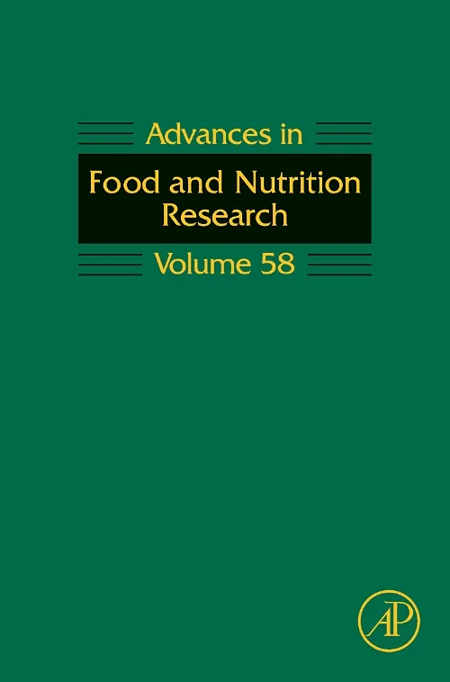 Coperta cărții "Advances in Food and Nutrition Research" de autor necunoscut
