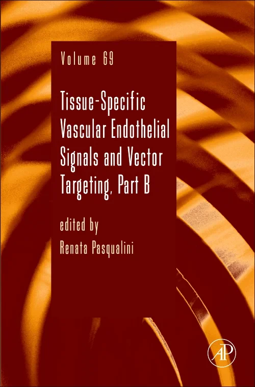Coperta cărții "Tissue-Specific Vascular Endothelial Signals and Vector Targeting, Part B" de autor necunoscut