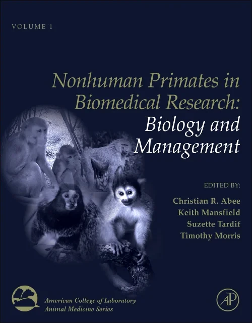 Coperta cărții "Nonhuman Primates in Biomedical Research" de autor necunoscut