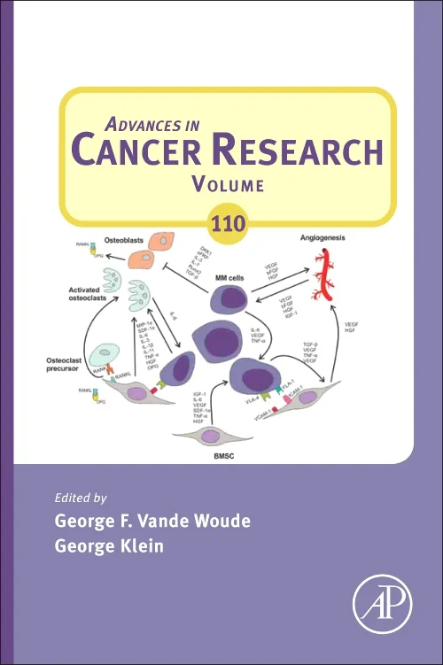 Coperta cărții "Advances in Cancer Research" de autor necunoscut