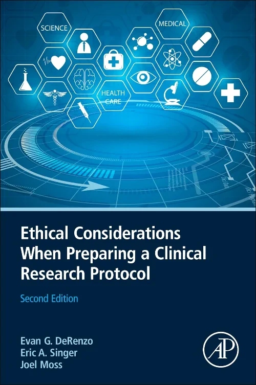 Coperta cărții "Ethical Considerations When Preparing a Clinical Research Protocol" de autor necunoscut