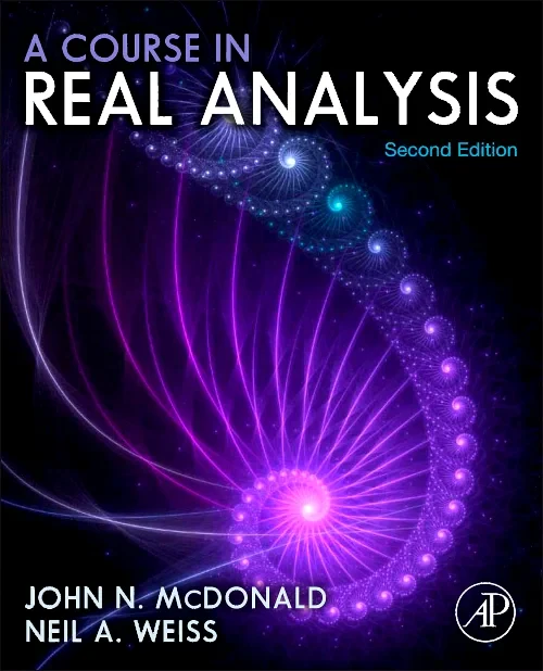 Coperta cărții "A Course in Real Analysis" de autor necunoscut
