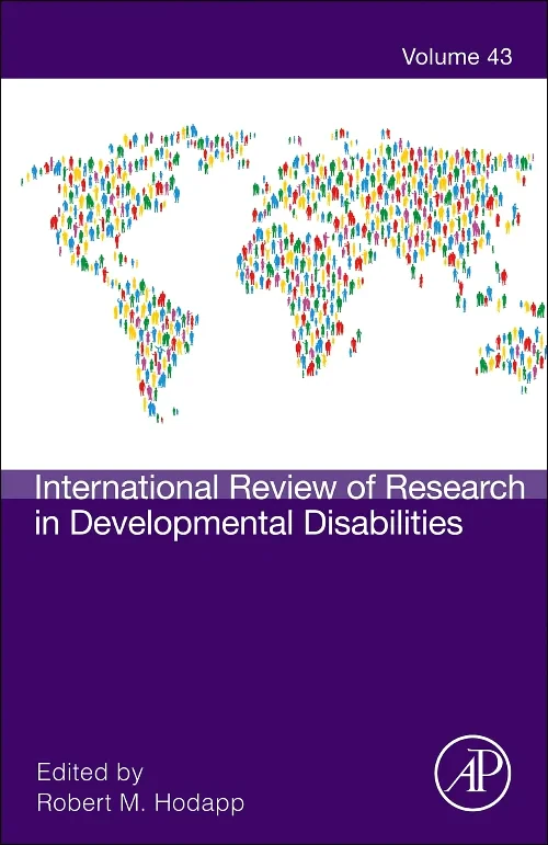 Coperta cărții "International Review of Research in Developmental Disabilities" de autor necunoscut