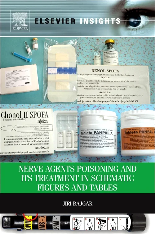 Coperta cărții "Nerve Agents Poisoning and its Treatment in Schematic Figures and Tables" de autor necunoscut