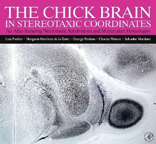 Coperta cărții "The Chick Brain in Stereotaxic Coordinates" de autor necunoscut