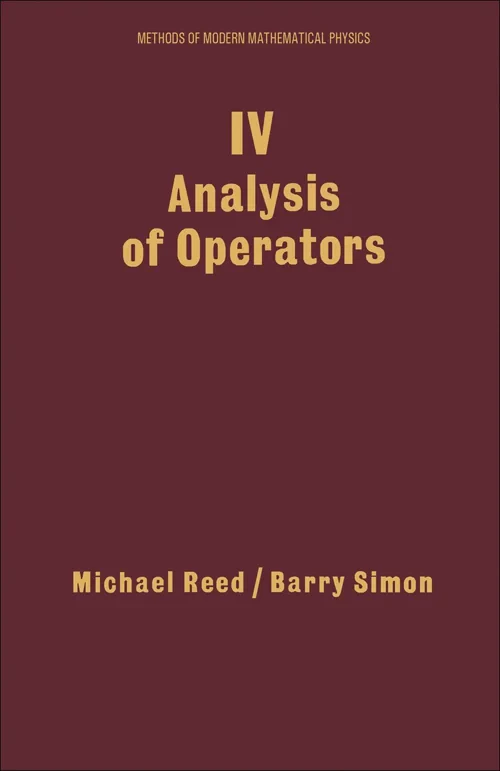 Coperta cărții "IV: Analysis of Operators" de autor necunoscut