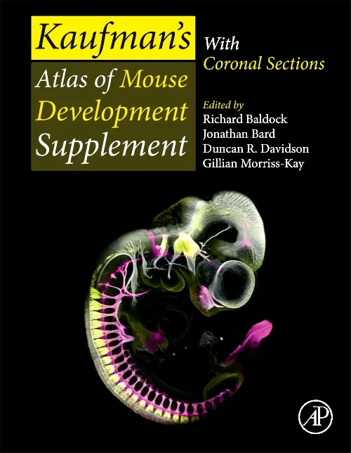 Coperta cărții "Kaufman’s Atlas of Mouse Development Supplement" de autor necunoscut