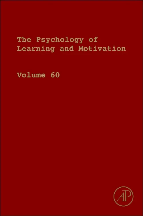 Coperta cărții "Psychology of Learning and Motivation" de autor necunoscut