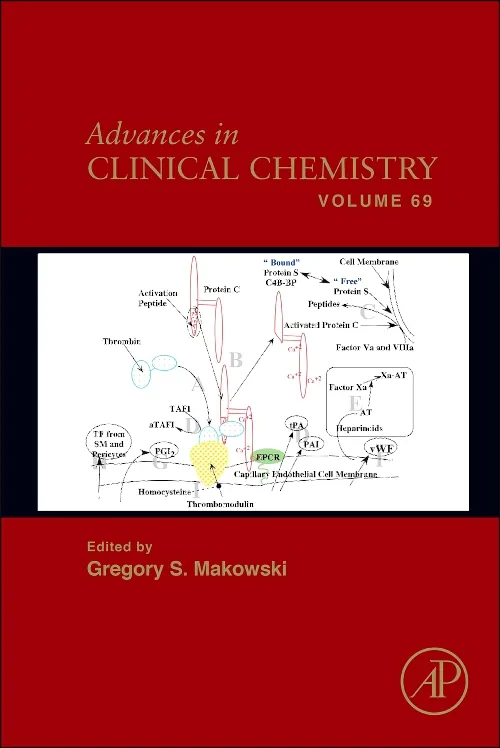 Coperta cărții "Advances in Clinical Chemistry" de autor necunoscut
