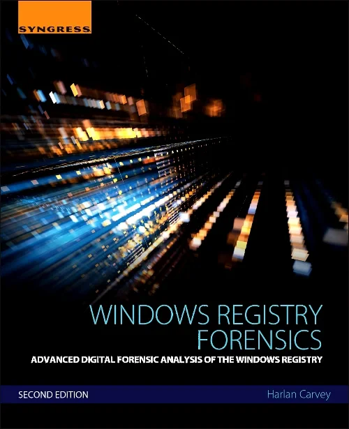 Coperta cărții "Windows Registry Forensics" de autor necunoscut