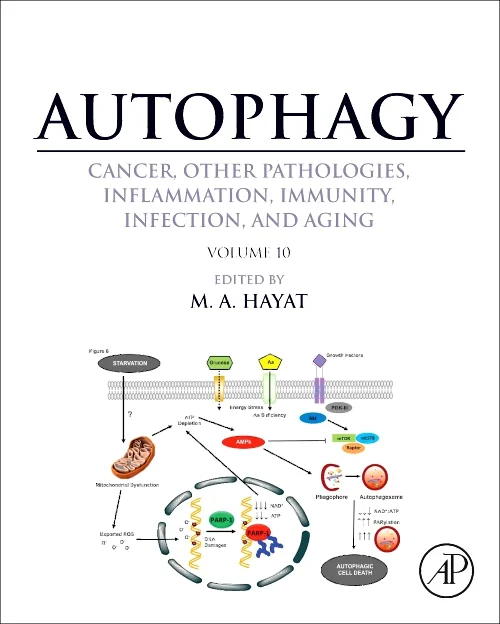 Coperta cărții "Autophagy: Cancer, Other Pathologies, Inflammation, Immunity, Infection, and Aging" de autor necunoscut
