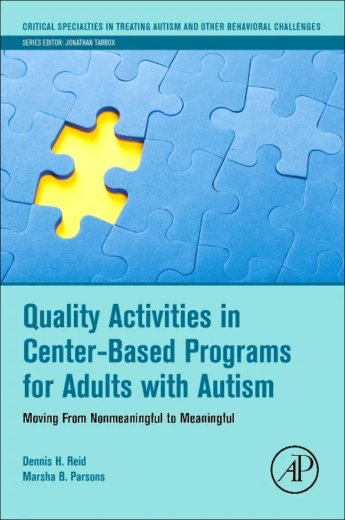 Coperta cărții "Quality Activities in Center-Based Programs for Adults with Autism" de autor necunoscut