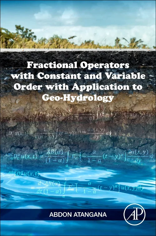 Coperta cărții "Fractional Operators with Constant and Variable Order with Application to Geo-hydrology" de autor necunoscut