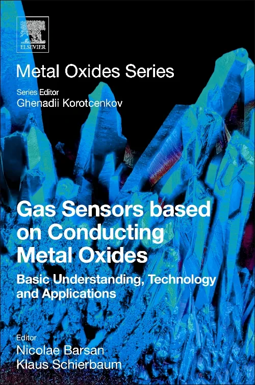Coperta cărții "Gas Sensors Based on Conducting Metal Oxides" de autor necunoscut