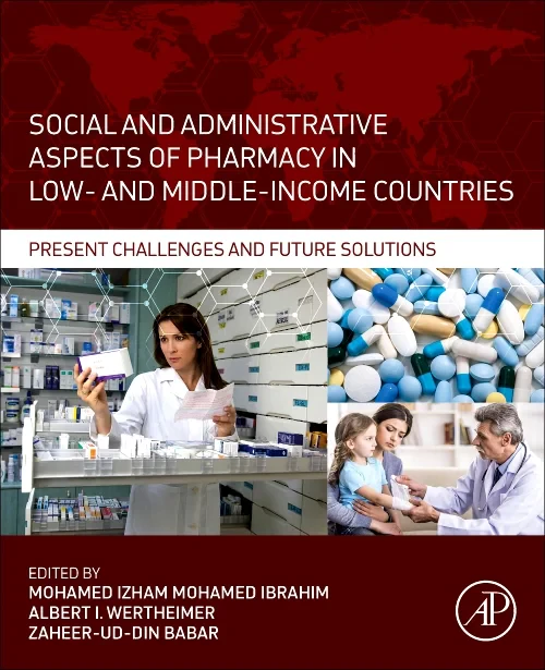 Coperta cărții "Social and Administrative Aspects of Pharmacy in Low- and Middle-Income Countries" de autor necunoscut