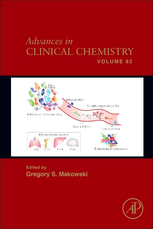 Coperta cărții "Advances in Clinical Chemistry" de autor necunoscut