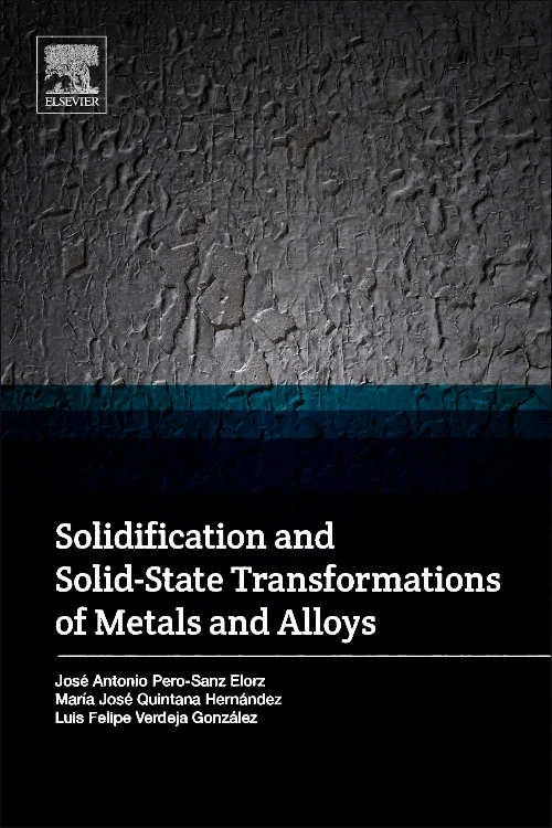 Coperta cărții "Solidification and Solid-State Transformations of Metals and Alloys" de autor necunoscut