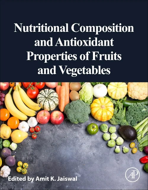 Coperta cărții "Nutritional Composition and Antioxidant Properties of Fruits and Vegetables" de autor necunoscut