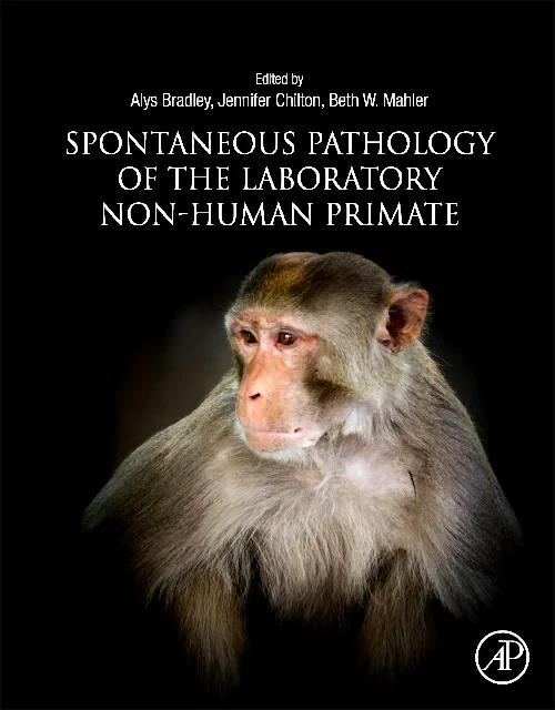Coperta cărții "Spontaneous Pathology of the Laboratory Non-human Primate" de autor necunoscut