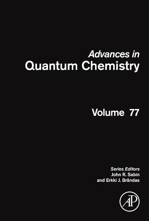 Coperta cărții "Advances in Quantum Chemistry" de autor necunoscut
