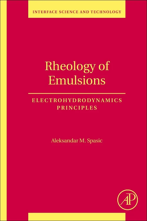 Coperta cărții "Rheology of Emulsions" de autor necunoscut