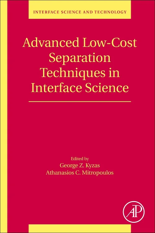 Coperta cărții "Advanced Low-Cost Separation Techniques in Interface Science" de autor necunoscut