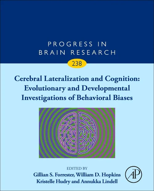 Coperta cărții "Cerebral Lateralization and Cognition: Evolutionary and Developmental Investigations of Behavioral Biases" de autor necunoscut