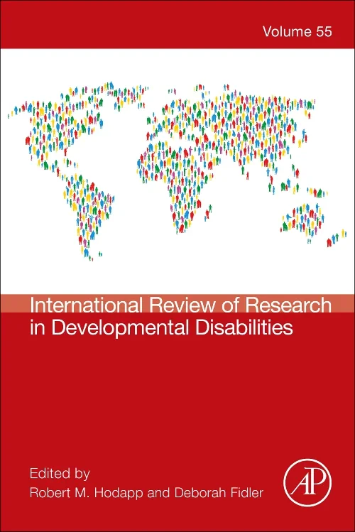 Coperta cărții "International Review of Research in Developmental Disabilities" de autor necunoscut
