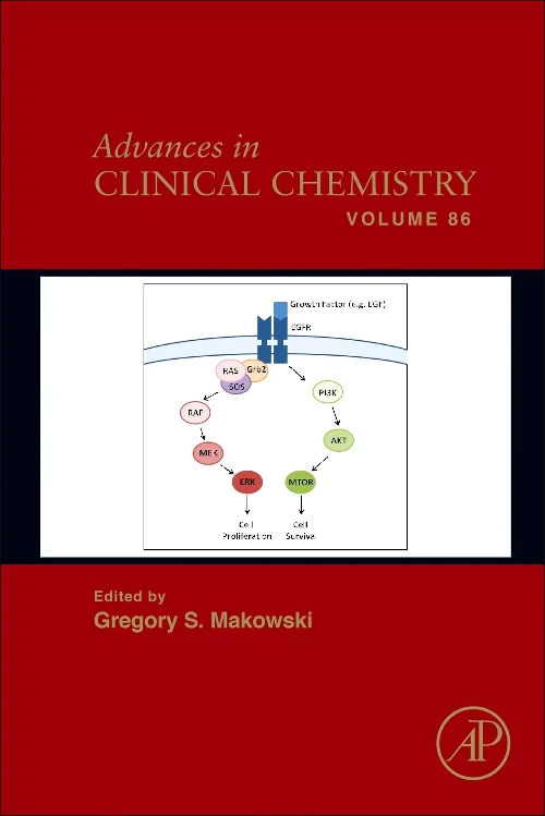 Coperta cărții "Advances in Clinical Chemistry" de autor necunoscut
