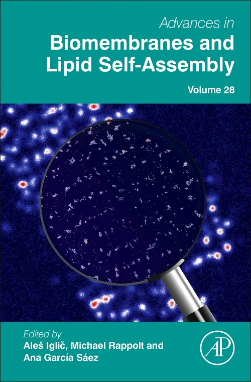 Coperta cărții "Advances in Biomembranes and Lipid Self-Assembly" de autor necunoscut