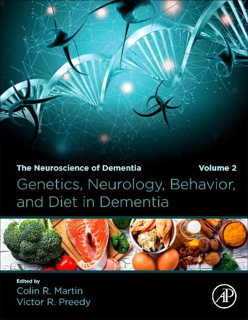 Coperta cărții "Genetics, Neurology, Behavior, and Diet in Dementia" de autor necunoscut