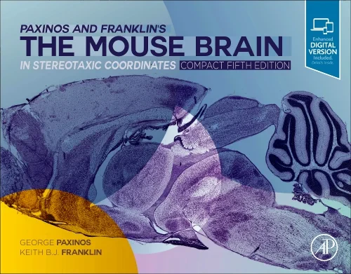 Coperta cărții "Paxinos and Franklin&#039;s the Mouse Brain in Stereotaxic Coordinates, Compact" de autor necunoscut