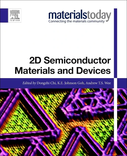 Coperta cărții "2D Semiconductor Materials and Devices" de autor necunoscut