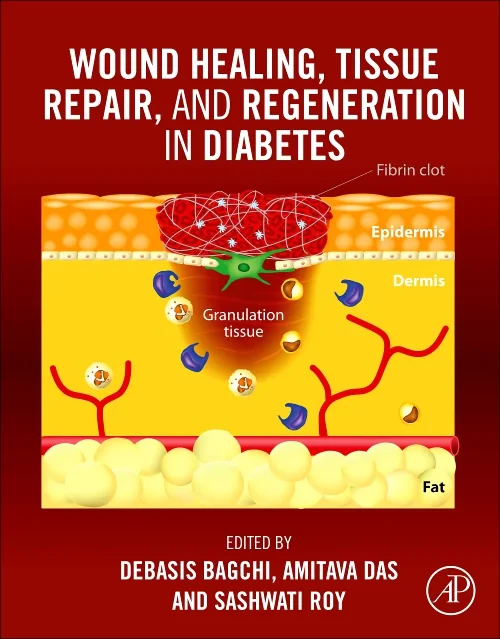 Coperta cărții "Wound Healing, Tissue Repair, and Regeneration in Diabetes" de autor necunoscut