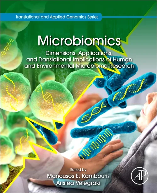 Coperta cărții "Microbiomics" de autor necunoscut